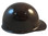 MSA Skullgard (LARGE SHELL) Cap Style Hard Hats with STAZ ON Suspension - Brown - Right View