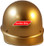 MSA Skullgard (LARGE SHELL) Cap Style Hard Hats with STAZ ON Suspension - Gold - Front View