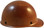 MSA Skullgard (LARGE SHELL) Cap Style Hard Hats with STAZ ON Suspension - Natural Tan - Right Side View