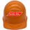 MSA Skullgard (LARGE SHELL) Orange Cap Style Hard Hats with STAZ ON Suspension - Front