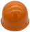 MSA Skullgard (LARGE SHELL) Orange Cap Style Hard Hats with STAZ ON Suspension - Back