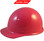 MSA Skullgard (LARGE SHELL) Cap Style Hard Hats with Ratchet Suspension - Hot Pink - Oblique View 
