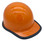 MSA Skullgard (LARGE SHELL) Orange Cap Style Hard Hats with Ratchet Suspension - Edge Oblique Right