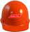 MSA Skullgard (LARGE SHELL) Cap Style Hard Hats with Ratchet Suspension - Orange 
