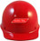 MSA Skullgard (LARGE SHELL) Cap Style Hard Hats with Ratchet Suspension - Red 

