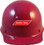 MSA Skullgard (LARGE SHELL) Cap Style Hard Hats with Ratchet Suspension - Raspberry 
