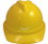 MSA Advance yellow Vented Hard Hats with Staz On Suspensions front