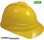 MSA Advance yellow Vented Hard Hats with Staz On Suspensions Oblique