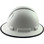 Pyramex Ridgeline Full Brim Style Hard Hat with White Graphite Pattern with Protective Edge - Right View