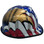 MSA V-Gard American Flag and 2 Eagles Hard Hats - Edge Right