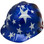 MSA V-Gard American Stars and Stripes Hard Hats - Oblique Left