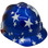 MSA V-Gard American Stars and Stripes Hard Hats - Oblique Right