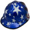 MSA V-Gard American Stars and Stripes Hard Hats - Edge Oblique Left