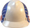 MSA V-Gard with Dual American Flag on Both Sides Hard Hats - Front View