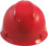 MSA V-Gard WHITE Shell Canadian Flag Hard Hats - Back View