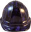 Purple Zombie Cap Style Hydro Dipped Hard Hats  - Front View