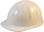 SkullBucket Aluminum Cap Style Hard Hats with Ratchet Suspensions - White - Oblique View