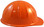 SkullBucket Aluminum Cap Style Hard Hats with Ratchet Suspensions - Hi Viz Orange - Right Side View