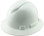 Pyramex Ridgeline Full Brim Hard Hat - White - Oblique view