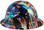 Liberty and Freedom Hydro Dipped Hard Hats Full Brim Style  - Left Side View