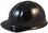 SkullBucket Aluminum Cap Style Hard Hats with Ratchet Suspensions - Black - Oblique View