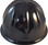 SkullBucket Aluminum Cap Style Hard Hats with Ratchet Suspensions - Black - Back View