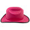 Outlaw Cowboy Hardhat with Ratchet Suspension Hot Pink
With Optional Edge Left Side View
