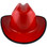 Outlaw Cowboy Hardhat with Ratchet Suspension Red with Protective Edge