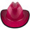 Outlaw Cowboy Hardhat with Ratchet Suspension Raspberry with Protective Edge