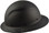 Actual Carbon Fiber Hard Hat - Full Brim Matte Black  - Left Side View
