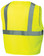 Pyramex Class 2 Hi-Vis Mesh Lime Safety Vests w/ Silver Stripes ~ Back View