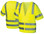 Pyramex Class 3 Hi-Vis Mesh Lime Safety Vests w/ Silver Stripes