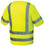 Pyramex Class 3 Hi-Vis Mesh Lime Safety Vests w/ Silver Stripes ~ Back View