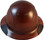 DAX Fiberglass Composite Hard Hat - Full Brim Natural Tan - Front View