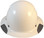 DAX Fiberglass Composite Hard Hat - Full Brim White - Back View