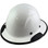 DAX Fiberglass Composite Hard Hat with Protective Edge - Full Brim White - Oblique View