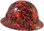 Dante's Inferno Hydro Dipped Hard Hats Full Brim Style - Oblique View