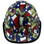 Texas Pride Cap Style Hydro Dipped Hard Hats - with edge Front Right