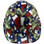 Texas Pride Cap Style Hydro Dipped Hard Hats - Front