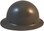 MSA Skullgard Full Brim Hard Hat with FasTrac III Ratchet Suspension - GUNMETAL - Right Side View