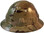 MultiCam Camo Hydro Dipped Hard Hats Full Brim Style - Oblique View