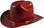 Outlaw Cowboy Hardhat with Ratchet Suspension Maroon - Oblique View