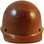 MSA Skullgard (SMALL SIZE) Cap Style Hard Hats with Ratchet Suspension - Natural Tan - Front View