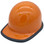 MSA Skullgard (SMALL SIZE) Orange Cap Style Hard Hats with Ratchet Suspension - Edge Oblique Left