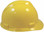 MSA V-Gard Cap Style with Fas Trac III Suspension - Yellow (Older Dates) Right Side View