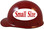 MSA Skullgard (SMALL SIZE) Cap Style Hard Hats with Ratchet Suspension - Maroon - Left Side View