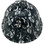 Thin Blue Line USA Flag and Skulls Hydro Dipped Hard Hats Cap - Back