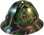 Nuclear Fallout Full Brim Hydro Dipped Hard Hats - Oblique View