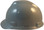 MSA V-Gard Cap Style Hard Hats with Fas-Trac Suspensions Gray  - Left Side View