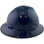 MSA V-Gard Full Brim Hard Hats with Fas-Trac Suspensions Navy Blue - with Protective Edge